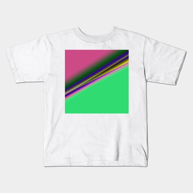 green pink blue yellow texture art Kids T-Shirt by Artistic_st